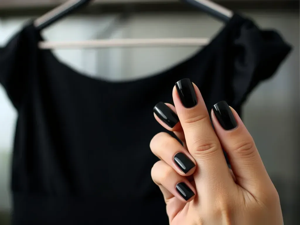 Jaki kolor paznokci do czarnej sukienki?