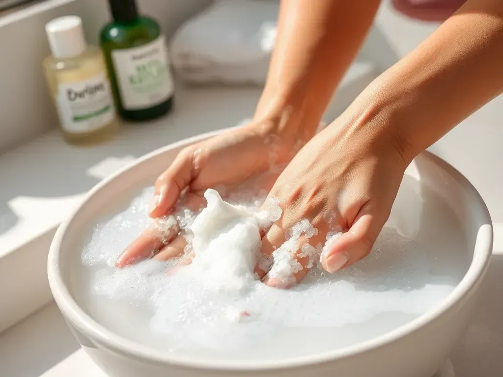 Jak zmyć samoopalacz z dłoni?